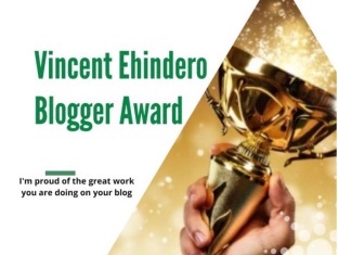 Vincent Ehindero Blogger Award